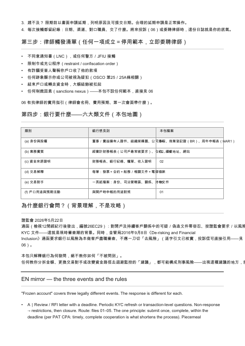 HK Bank Review & Freeze Response Pack — page 3