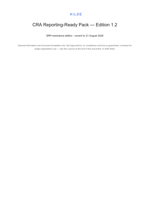 CRA Reporting-Ready Pack — page 1